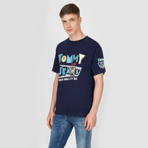Tommy Hilfiger pánské tmavě modré tričko Retro - XL (002)